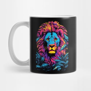 Flashy Neon Lion Mug